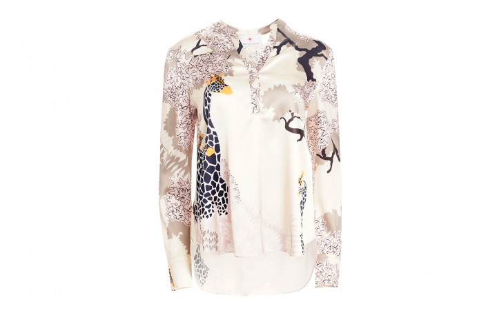 Seidenbluse Giraffe | Herzensangelegenheit